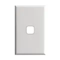 HPM Excel 1 Gang Light Switch Cover Plate, White
