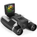 2" LCD Display Digital Binoculars with Camera 12x32 5MP Take Pictures Video Recorder Function Binoculars Camera with 32GB Memery Card Strap & Pouch