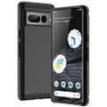 JETech Heavy Shockproof Case for Google Pixel 7 Pro, Dual Layer Rugged Protective Phone Cover with Shock-Absorption (Black)