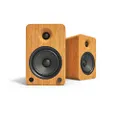 Kanto YU6 Powered Speakers with Bluetooth and Phono Preamp | Bamboo | Pair