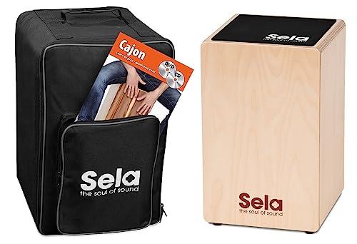 Sela Primera Cajon, Backpack, Seat Cover and Method Bundle, Multicolor