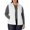 Amazon Essentials Women's Classic-Fit Sleeveless Polar Soft Fleece Vest (Available in Plus Size), Light Grey Heather, X-Small