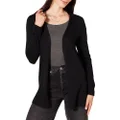 Amazon Essentials Women's Lightweight Open-Front Cardigan Sweater (Available in Plus Size), Black, X-Small