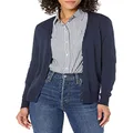 Amazon Essentials Women's Lightweight Vee Cardigan Sweater (Available in Plus Size), Navy, 1X