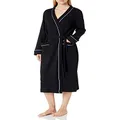 Amazon Essentials Women's Lightweight Waffle Full-Length Robe (Available in Plus Size), Black, XX-Large