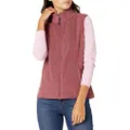 Amazon Essentials Women's Classic-Fit Sleeveless Polar Soft Fleece Vest (Available in Plus Size), Burgundy Heather, XX-Large