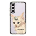 CASETiFY Impact Samsung Galaxy S23+ Case [4X Military Grade Drop Tested / 8.2ft Drop Protection] - Calculating... by Catwheezie - Clear Black (CTF-20821341-16005660)