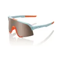 100% S3 Sport Performance Cycling Sunglasses (Soft Tact Two Tone - HiPER Silver Mirror Lens)