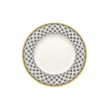 Villeroy & Boch - Audun Promenade Breakfast Plate, 22 cm, Premium Porcelain, White/Grey/Yellow