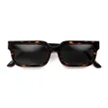 LONDON MOLE Eyewear - Icy Sunglasses -Rectangle Sunglasses - Square Sunglasses - Fashion Brand - UV400 Protection - Men's Women's Unisex - Spring Hinges (Gloss Tortoise Shell/Black)