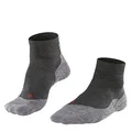 FALKE Men's M SO TK5 Short Hiking Socks-Merino Wool Blend, Grey (Asphalt Melange 3180), UK 8-9 (EU 42-43 Ι US 9-10)