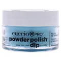 Cuccio Pro Nail Colour Dip System Small Powder Polish 14 g, 5552 Caribbean Sky Blue, 14 g