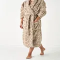 Linen House Plush Tiger Adults Extra Large Bath Robe