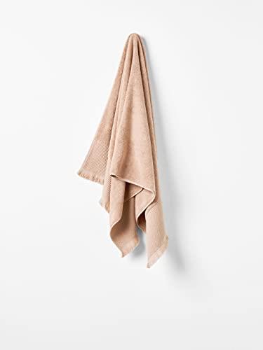 Linen House Aria Cotton/Bamboo Hand Towel 550 GSM, Nude, 40cm x 71cm
