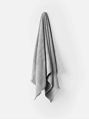Linen House Aria Cotton/Bamboo Silver Face Towel - 550 GSM