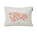 Lexington Good Life Cushion, White/Coral, 50 x 50 cm