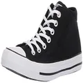 Converse Women's Chuck Taylor All Star Madison Mid Top Sneaker, Black/Black/White, 7 US