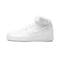 NIKE Men's Air Force 1 Mid '07 Sneakers, White 01, 6.5 US