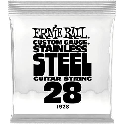 Ernie Ball 0.028 Gauge Stainless Steel Wound Electric Guitar String