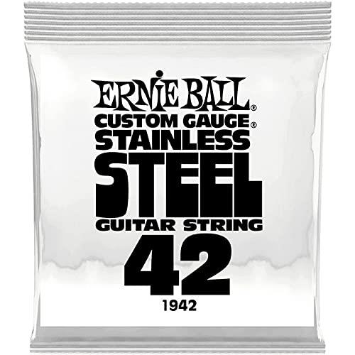 Ernie Ball 0.042 Gauge Stainless Steel Wound Electric Guitar String