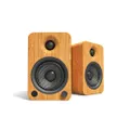 Kanto YU4 140W Powered Bookshelf Speakers with Bluetooth and Phono Preamp | Bamboo | Pair