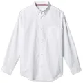 French Toast Boys' Long Sleeve Oxford Shirt (Standard & Husky), White, 10