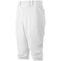 Mizuno Youth Premier Short Baseball Pant, White, Youth Large