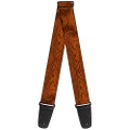 Buckle-Down Premium Guitar Strap, Wood Grain Cherry Wood, 29 to 54 Inch Length, 2 Inch Wide