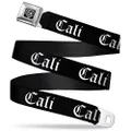 Buckle-Down Seatbelt Buckle Belt, Cali Old English Black/White, X-Large, 32 to 52 Inches Length, 1.5 Inch Wide
