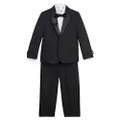 Nautica Baby Boys 4-Piece Tuxedo with Dress Shirt, Bow Tie, Jacket, and Pants, Black Tuxedo, 3 Years