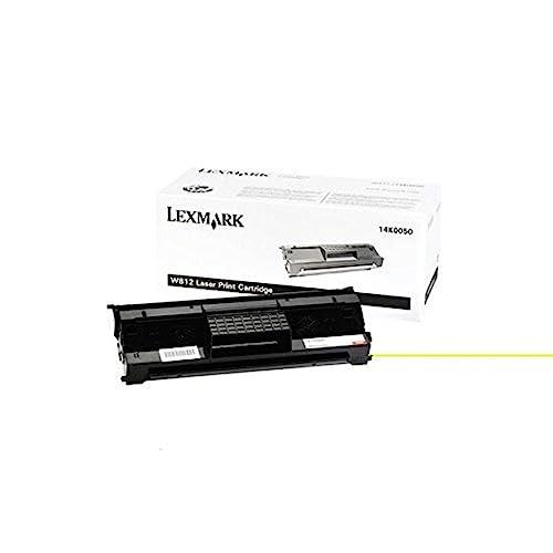 Lexmark 14K0050 Toner Cartridge for Optra W812, Black, Pages Yield 12000