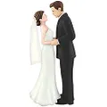 Bride & Groom Cake Topper | Wedding and Engagement Party, 3 Ct.