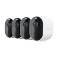 Arlo Pro 5 2K Spotlight Wire-Free Camera| 4 Cameras | 2K Video with HDR | Indoor/Outdoor Security Cameras |Color Night Vision |160° View|Works with Alexa | Home Security | White (VMC4460P-100AUS)