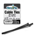 Handipac Cable Ties, 140 x 3.6 mm, Black (100 Pieces)