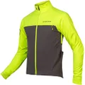 Endura Men's Windchill Windproof Winter Cycling Jacket II Hi-Viz Yellow, X-Large