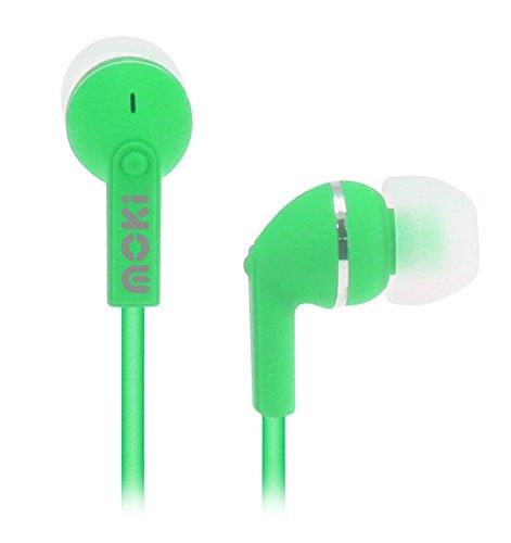 Moki Dots Noise Isolation Earbuds, Green