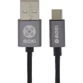 Moki Braided MicroUSB Syncharge King Size Cable, 3 Meter