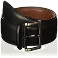 Perry Ellis Timothy Leather Men's Belt (Sizes 30-54 Inches Big & Tall), Black, 30