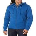Amazon Essentials Men's Full-Zip Hooded Fleece Sweatshirt (Available in Big & Tall), Blue, Medium