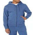Amazon Essentials Men's Full-Zip Hooded Fleece Sweatshirt (Available in Big & Tall), Blue Heather, X-Small