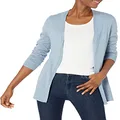 Amazon Essentials Women's Lightweight Open-Front Cardigan Sweater (Available in Plus Size), Indigo Blue Heather, X-Large