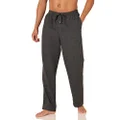 Amazon Essentials Men's Flannel Pajama Pant (Available in Big & Tall), Charcoal Heather, Small