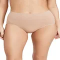 Yummie Women's Livi Comfortably Curved Shaping Briefs, Almond, Large-X-Large