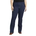Jag Jeans Women's Plus Size Paley Mid Rise Bootcut Pull-on Jeans, Dark Wash Au419, 16 Plus