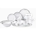 Lorenzo Import Elizabeth 57-Piece Wavy Porcelain Dinnerware Set