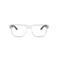 Oakley Men's Ox8156 Holbrook Rx Square Prescription Eyewear Frames, Polished Clear/Demo Lens, 54 mm