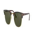 Ray-Ban - Clubmaster Classic Sunglasses - Tortoise on Gold, Green Classic G-15 - Unisex