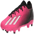 adidas Unisex-Adult X Speedportal.3 Firm Ground Soccer Shoe, Team Shock Pink/Zero Metallic/Black, 8 Women/7 Men