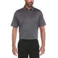 Callaway Men's Swing Tech Ventilated Golf Polo Shirt, Black Heather, Small