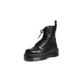 Dr. Martens Unisex Jadon 8-Eye Lace-Up Smooth Leather Boot, Black, UK 4/US M5W6